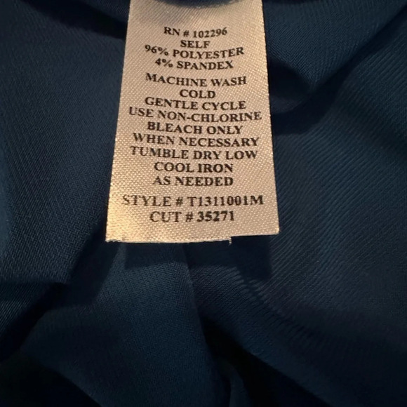 Connected Apparel teal dress, size 10 - Picture 5 of 5